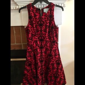 Skies are Blue. Red “brocade” size S